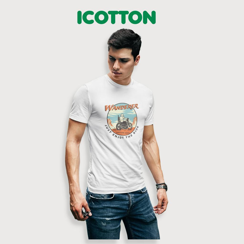 Áo thun nam nữ Icotton hình Wanderer motor