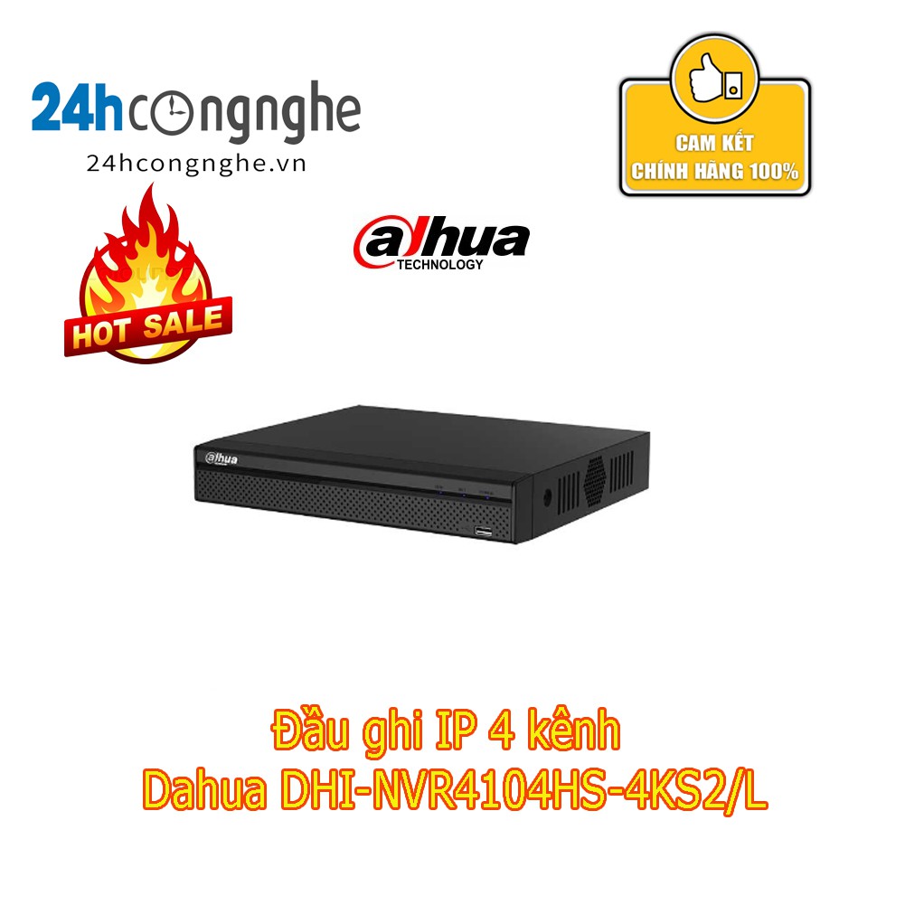 Dahua DHI-NVR4104HS-4KS2/L Đầu ghi IP 4 kênh Dahua DHI-NVR4104HS-4KS2/L