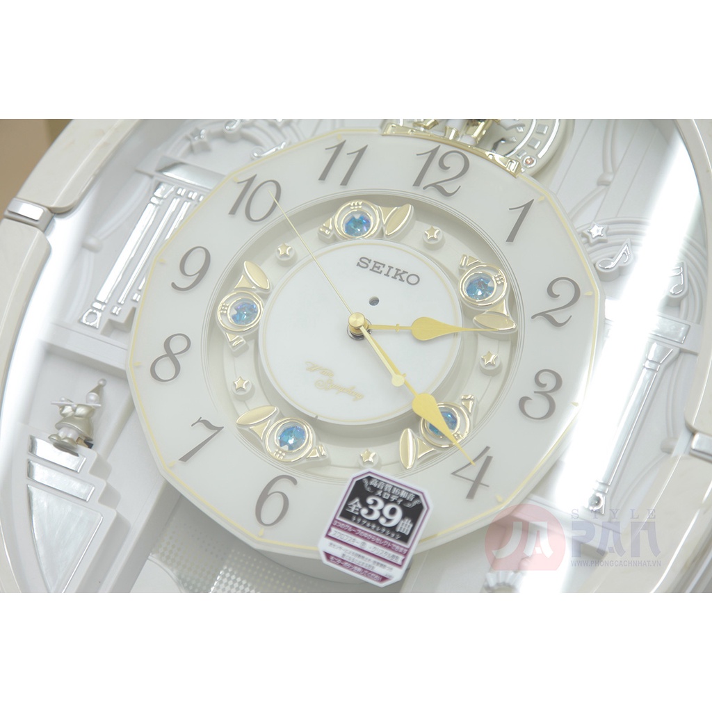 Đồng hồ treo tường Seiko RE576A nội địa Nhật | 39 giai điệu