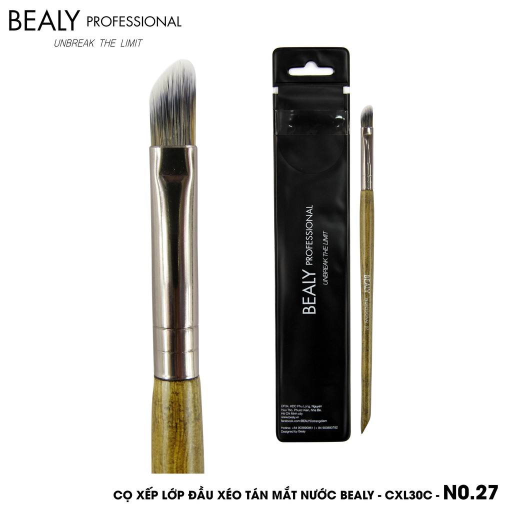 Cọ Trang Điểm Tán Màu Mắt Dạng Đầu Xeo No.27-30XL