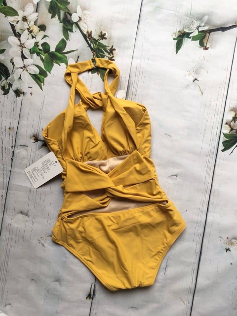 Đồ bơi bikini liền mảnh vàng cực xinh đẹp | BigBuy360 - bigbuy360.vn