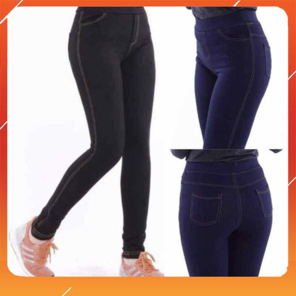 Quần legging giả jean co giãn hàng cao cấp 4 túi