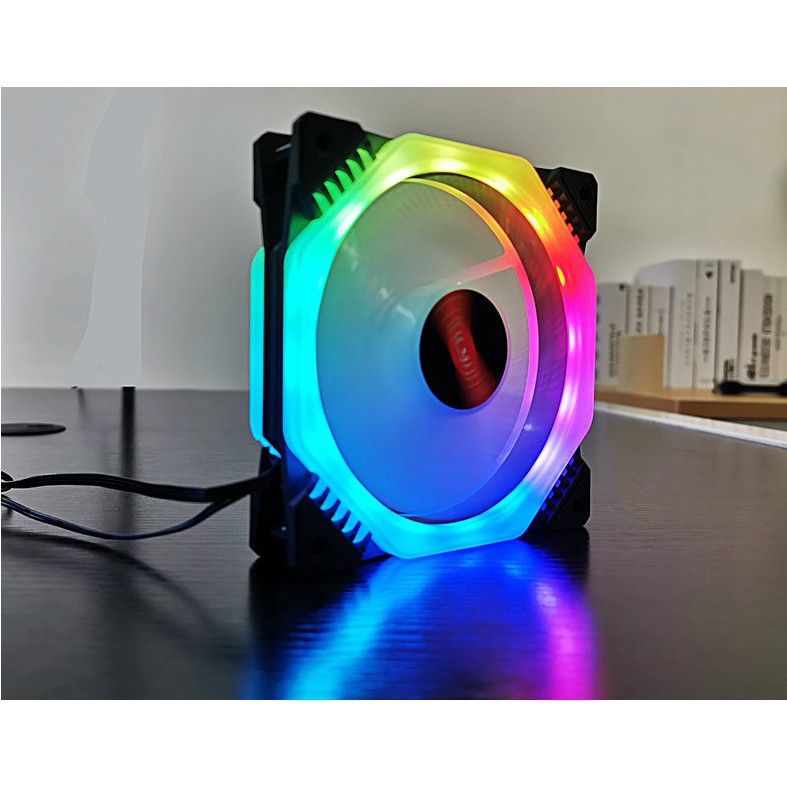 Quạt Tản Nhiệt, Fan Case Coolmoon Ver 9 / V9 Led RGB - Hỗ Trợ Sync