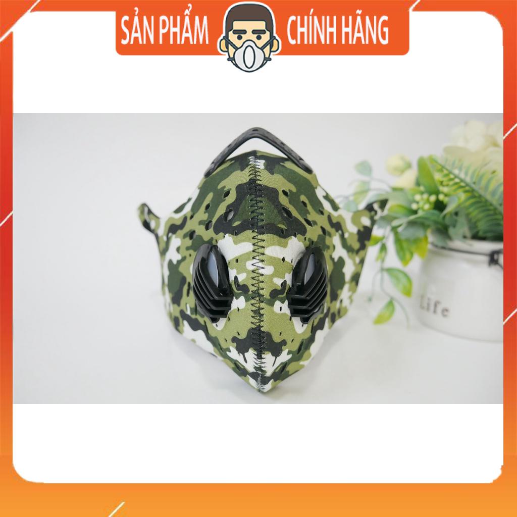 Khẩu trang cao cấp lọc bụi mịn pm2.5 dòng thể thao thoáng mát 2 van thở tái sử dụng