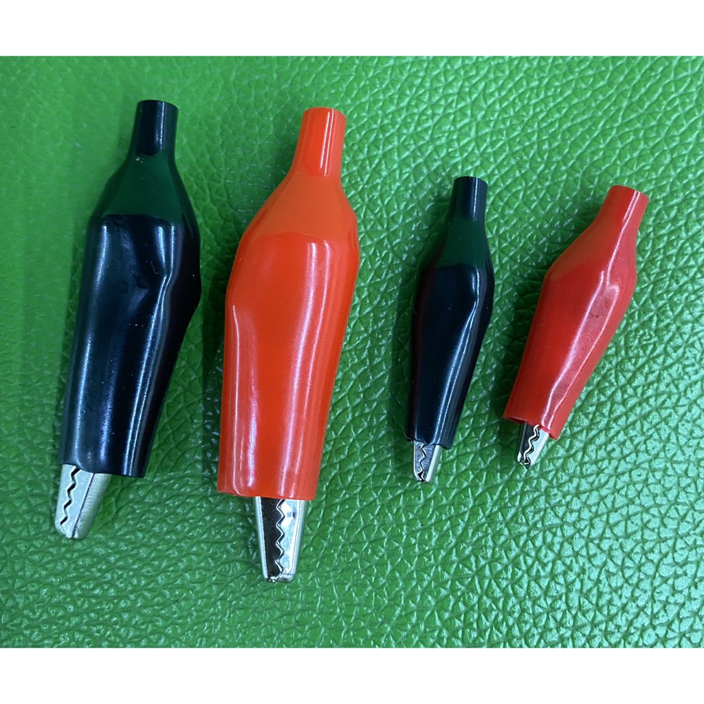 Kẹp cá sấu (đỏ + đen) 1 đôi