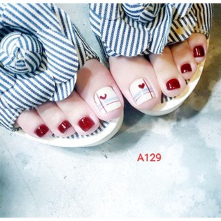 Bộ 24 móng chân giả kèm keo