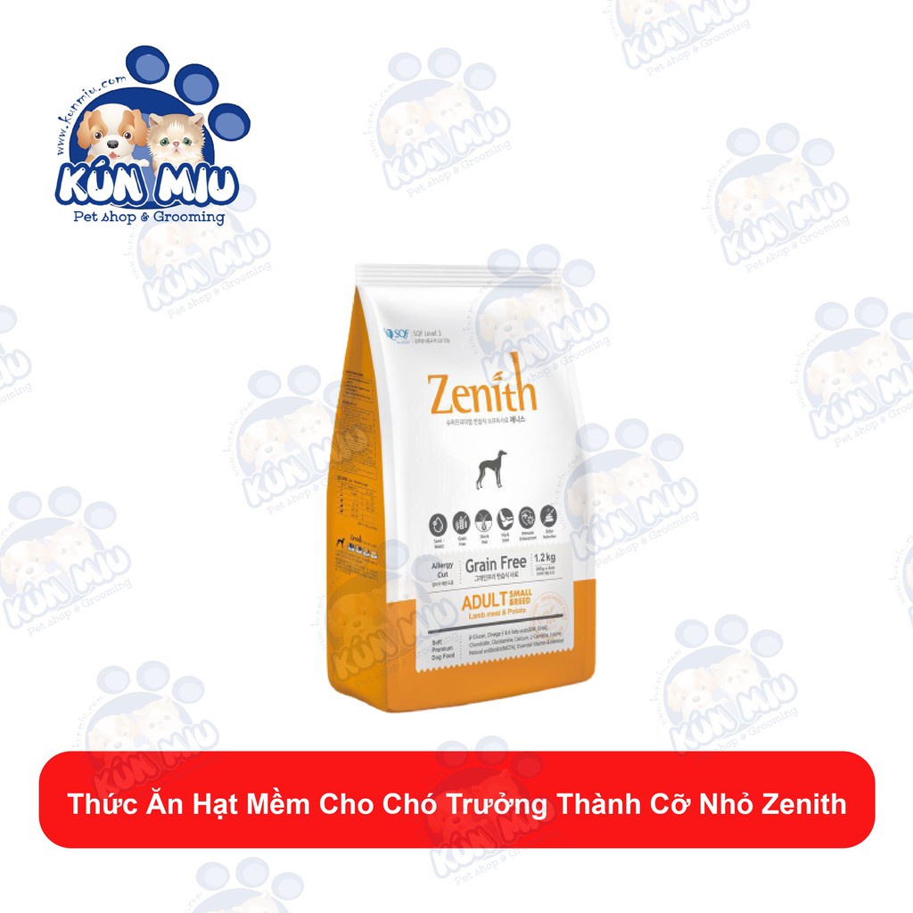 Thức ăn cho chó nhỏ dạng hạt mềm Zenith Small breed 1.2kg