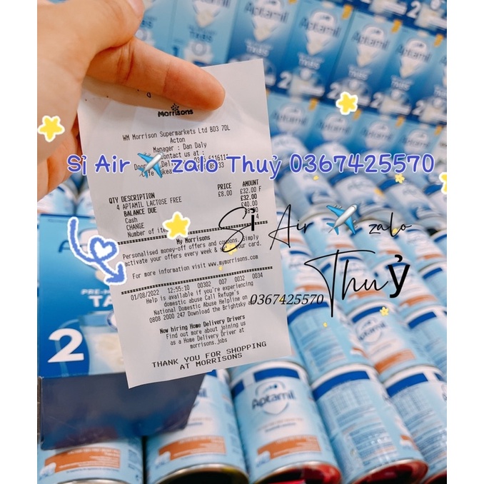 Sữa Aptamil Free Lactose lon 400g của Uk