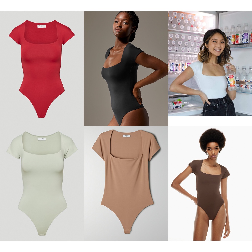 [2022 RESTOCK] Bodysuit cổ thuyền Babaton Contour cổ vuông 81274 | BigBuy360 - bigbuy360.vn
