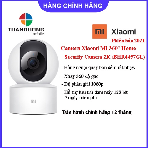 [Mã 154ELSALE2 giảm 7% đơn 300K] Camera Xiaomi Mi Home Security 360 1080P – BHR4885GL (Bản 2021) - DIGIWORD phân phối