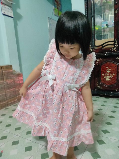 Váy Bé Gái Hàng Thiết Kế Cao Cấp _ váy bé gái Bống Anna TpHCM