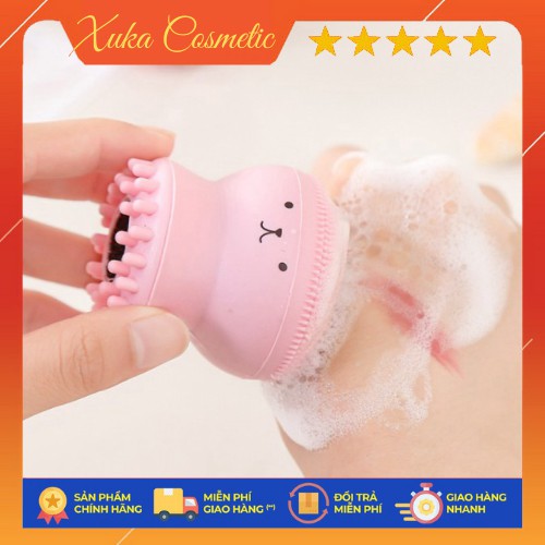 Cọ rửa mặt bạch tuộc Xuka cosmetic massage da làm sạch hiệu quả