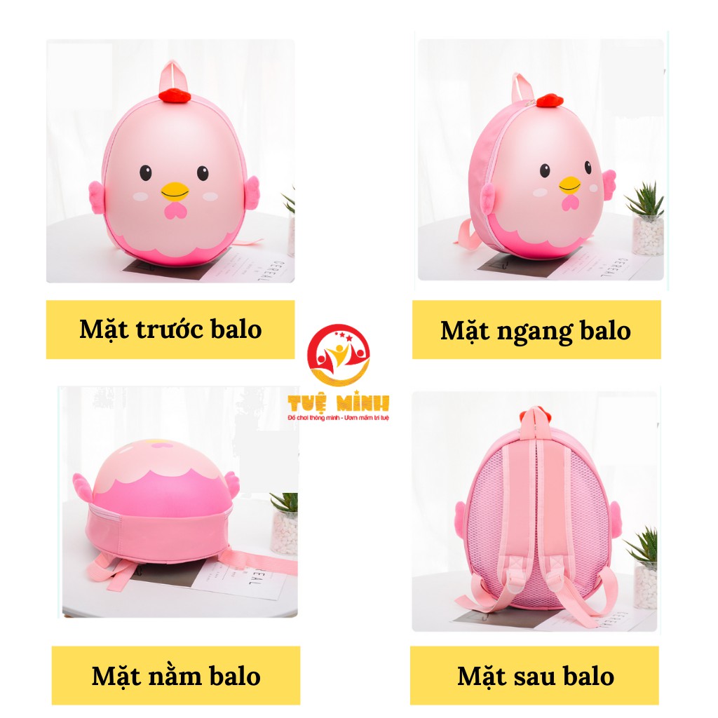 [Mã 154LIFESALE giảm 10% đơn 99K] Balo Cho Bé Tuệ Minh Hình Thú Đáng Yêu Dễ Thương