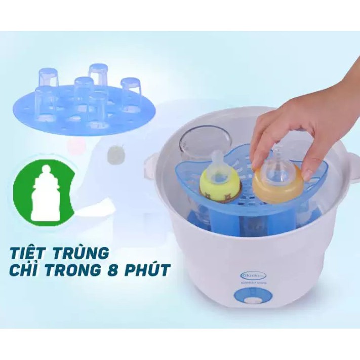 Máy Tiệt Trùng Bình Sữa Gluck Baby GX06 - Trắng