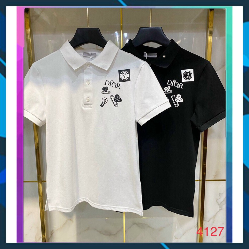 Áo Polo Nam, Áo Thun Nam Ngăn Tay Lỡ Có Cổ Thời Trang Cao Cấp in Hoa Tiết AC79 - Trkstore68