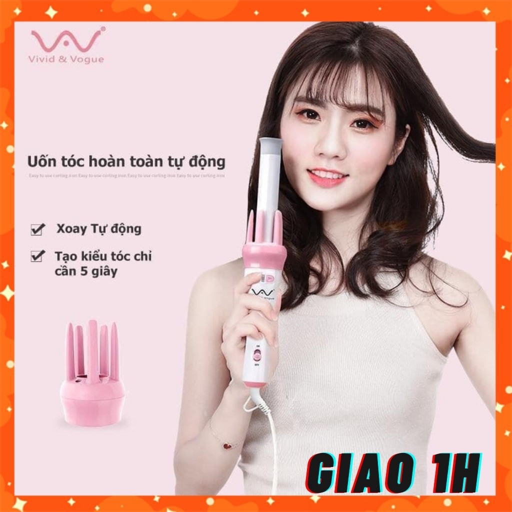 Máy Uống Xoăn Tự Động 360, Máy Làm Tóc Uốn Xoăn Tự Động BẢO HÀNH 1 ĐỔI 1
