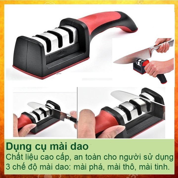 Dụng cụ dài dao có cáng dai cầm tay 3 rãnh mài đa năng SR-2250