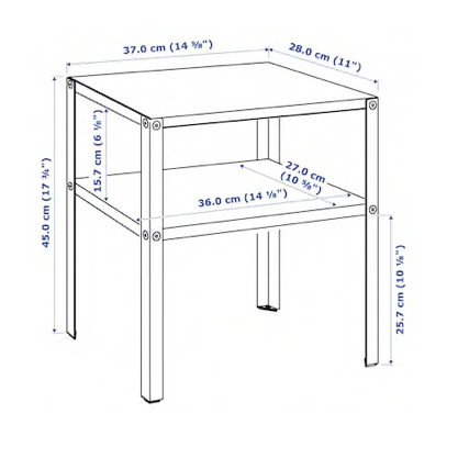 Bàn 37x28 KNARREVIK IKEA chính hãng