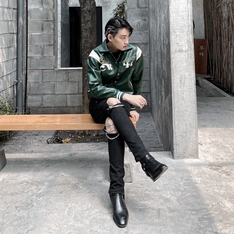 Quần jeans xích đen - Chain Black Jean