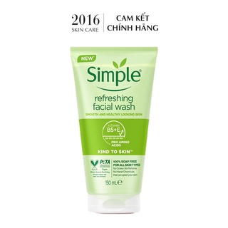 Sữa rữa mặt Simple Kind To Skin - 2016 Skincare