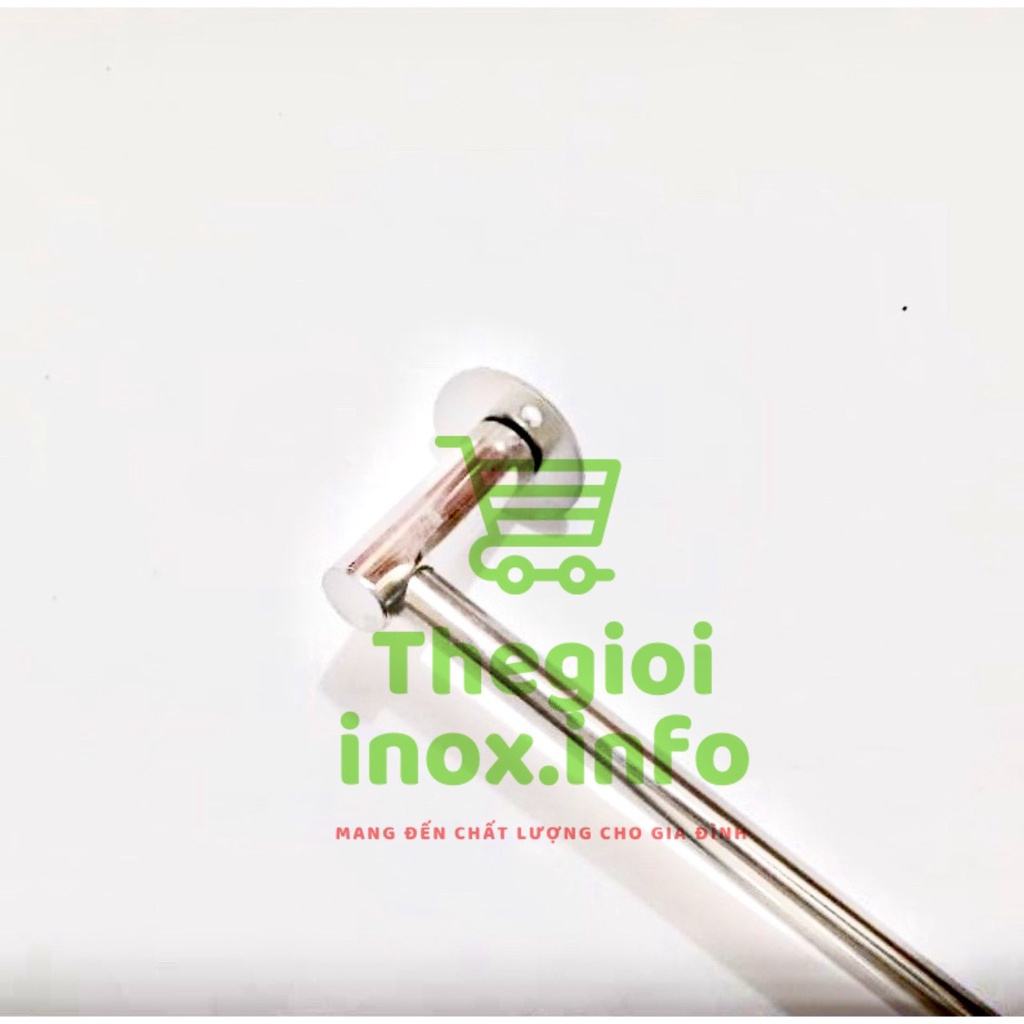 Máng khăn đơn/đôi INOX 201 - Thanh treo khăn Cao Cấp Tặng Kèm Đinh Vít + Tắc Kê