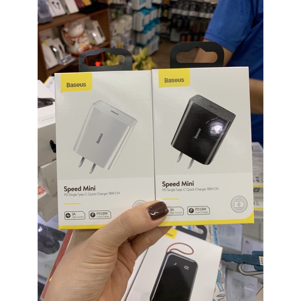 BASEUS Speed Mini PD Single Type-C Quick Charger 18W