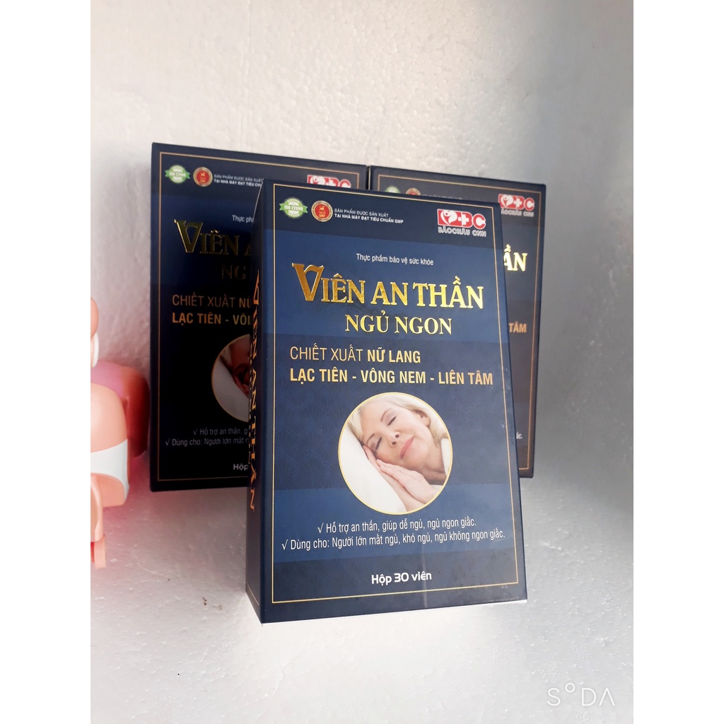 Viên an thần ngủ ngon, hỗ trợ an thần, giúp dễ ngủ, ngủ ngon giấc