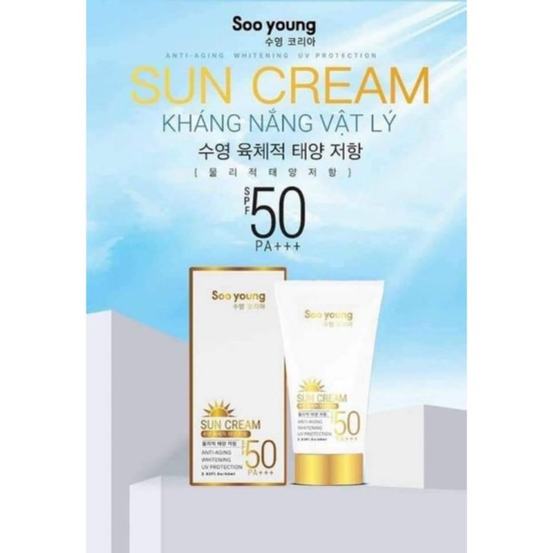 Kem Chống Nắng Soo Young SPF50 PA +++ chính hãng - Kem chống nắng