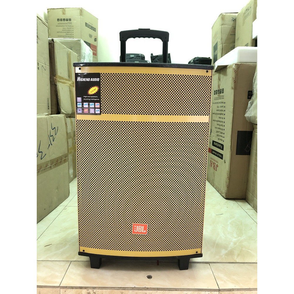 [Mã ELMSDAY giảm 6% đơn 2TR] Loa kéo JBL Bass 40 Vàng Gold Công Suất Khủng, Tặng 2 micro không dây