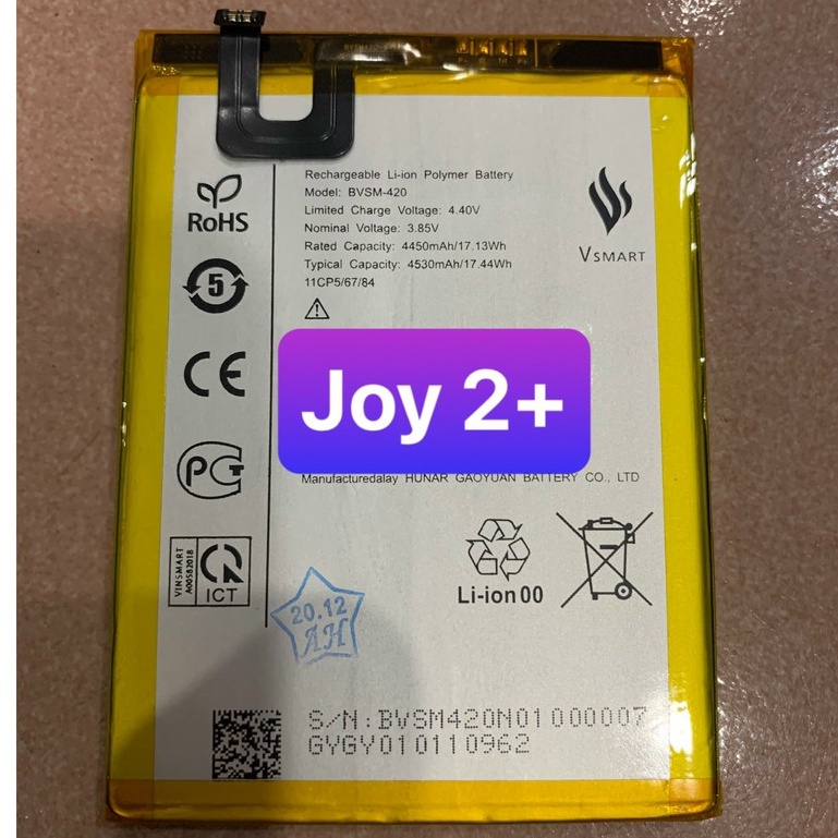 pin joy 2+ / vsmart joy 2 plus / BVSM-420