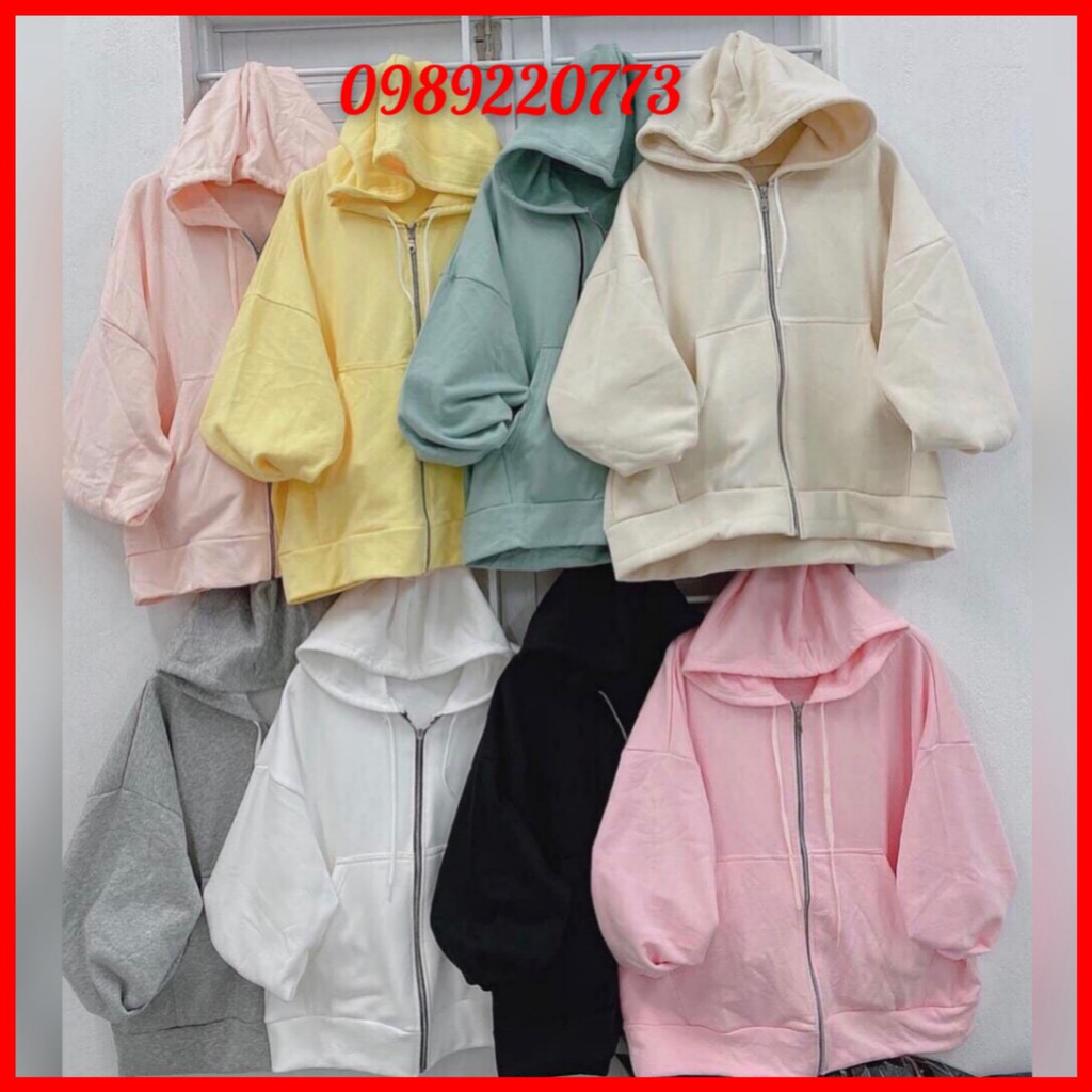 ÁO HOODIE - ÁO KHOÁC NỈ TAY PHỒNG