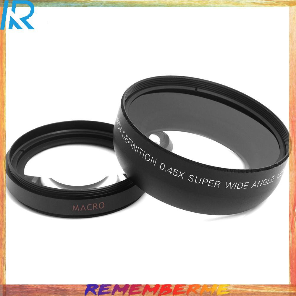 0.45x 52mm Super Wide Angle Macro Lens for Nikon 18-55mm 55-200mm 50mm 