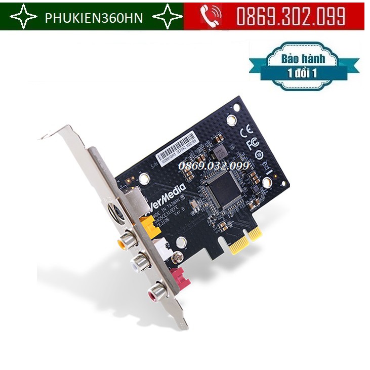 Card Chuyển Đổi PCI Ex sang AV, S-Video AVERMEDIA C725D Cao Cấp ghi hình, thu lại tín hiệu hình ảnh, âm thanh