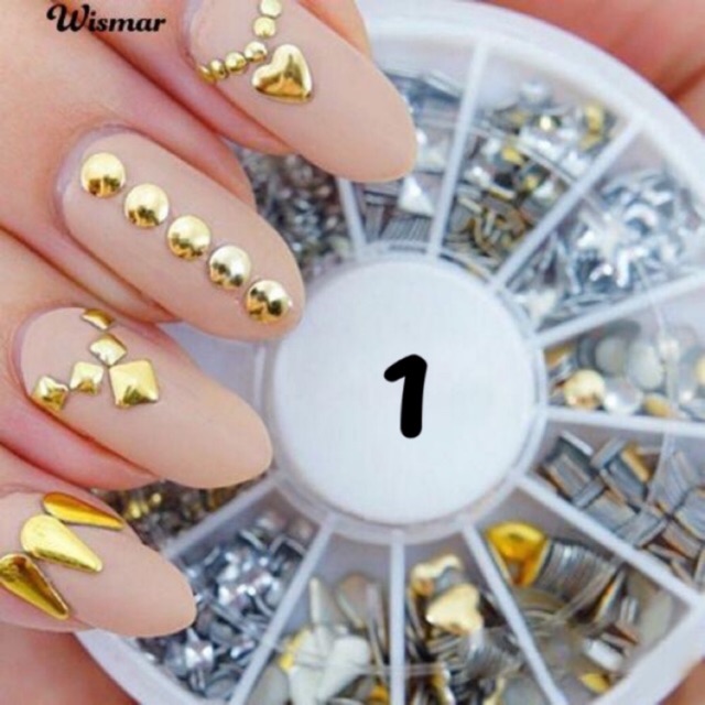 Khay hạt 12 ô trang trí móng làm nail