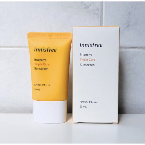 Kem chống nắng chống trôi, điều chỉnh tông da Innisfree intensive Triple Care Sunscreen SPF 50+ PA+++ 50ml - NiNiShop