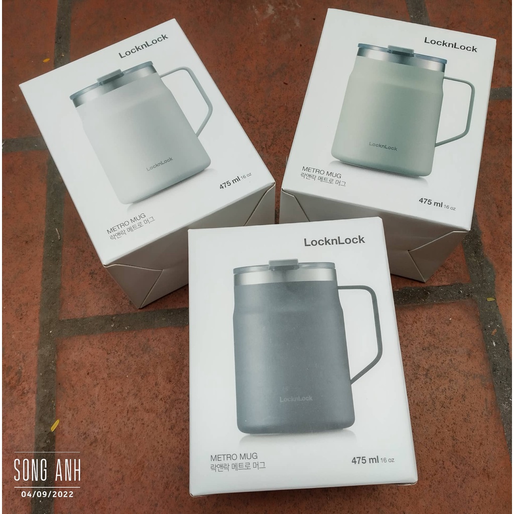 Ca nước giữ nhiệt LocknLock Metro Mug LHC4219 475ml, hàng chính hãng.