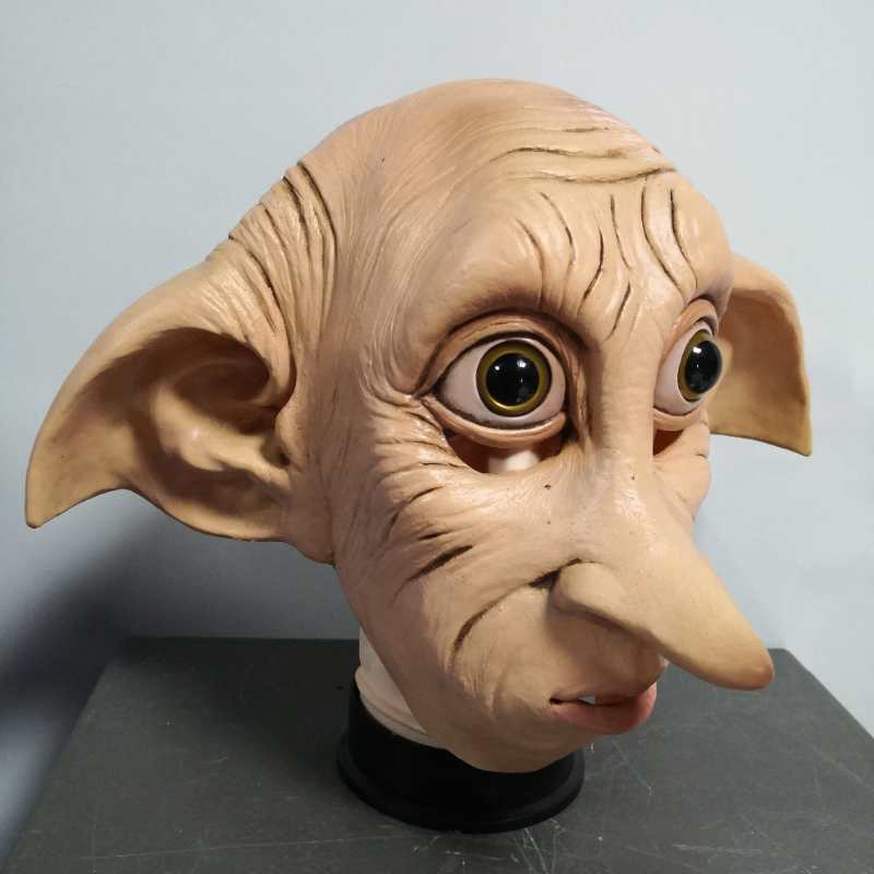 Cosplay Dobby Elfin Mặt nạ cao su Phong cách động vật Halloween Carnival Trang phục Mũ đạo cụ