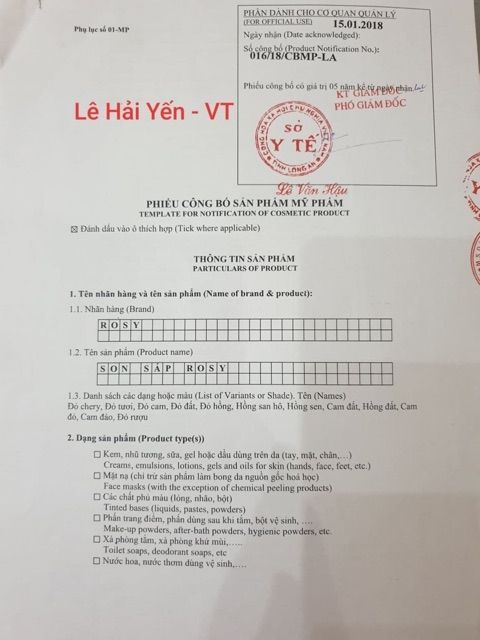 Son Rosy - Không Chì, Không Thủy Ngân, Bền Màu | BigBuy360 - bigbuy360.vn