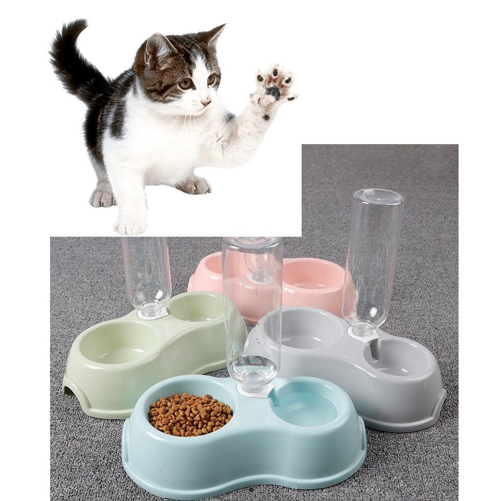 Bát thức ăn cho chó mèo ( bát đơn và bát đôi) kèm bình nước