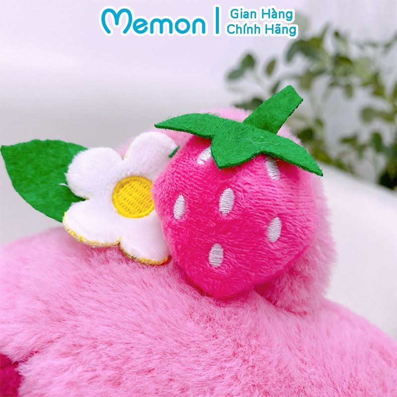 Gối Chăn Mền Gấu Lotso Huggin Bear Tai Dâu Nằm Cao Cấp Memon