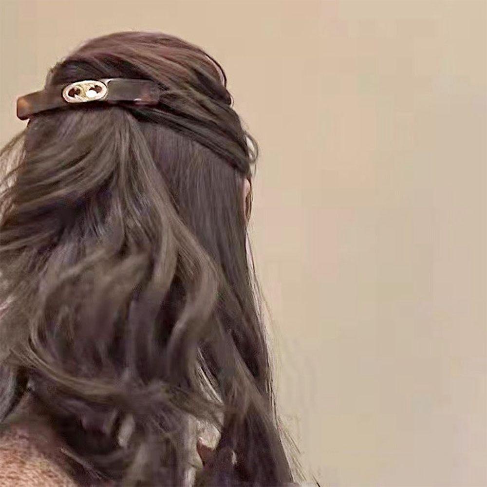 Mxgoods Kẹp Tóc Hình Học Màu Hổ Phách Ngọt Ngào Đáng Yêu Cho Bé Gái