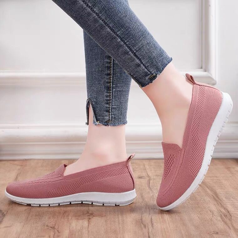 Giày Thể Thao CHZK Iss549 Thiết Kế Thoáng Khí Thoải Mái Cho Phụ Nữ Trung Niên 2023