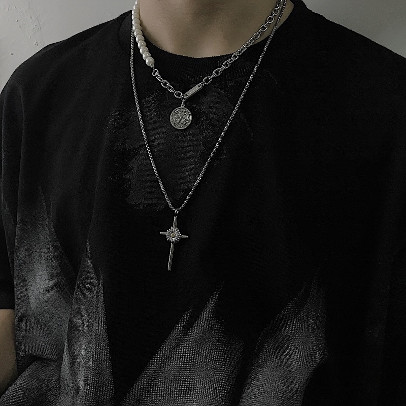 Vòng cổ chuỗi hạt ngọc trai nhân tạo phong cách cổ điển thời trang cho nam và nữ