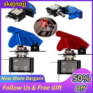 Skej 12v 20a car spst dome fog light rocker toggle switch on/off spst led red cover