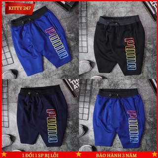 Quần Short Thể Thao Nam KITTY247-AT27 In Logo Cao Cấp Chất Thun Co Dãn Siêu Bền- 3 Màu