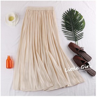 CHÂN VÁY LỤA SATIN XẾP LY