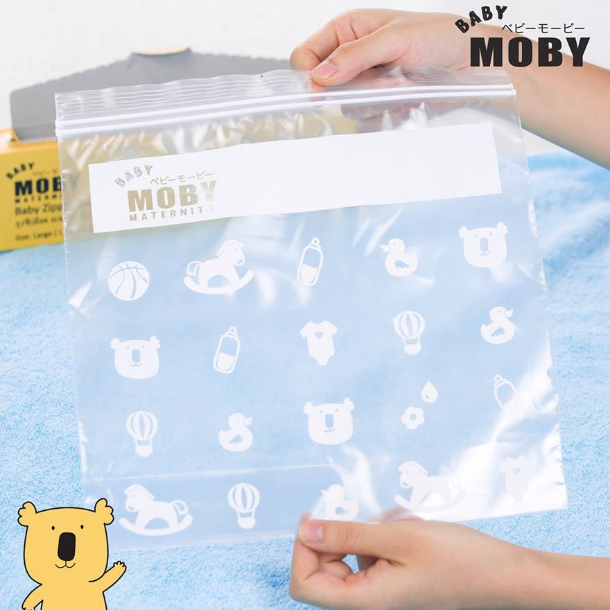 [COMBO SIÊU TIẾT KIỆM] 2 Bịch miếng thấm sữa Moby thoáng khí + 1 Hộp túi zip đa năng Moby