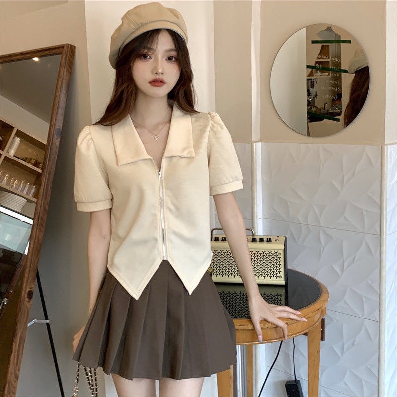 Áo Thun Dài Tay Dáng Ngắn Lệch Tà Thời Trang Cho Nữ JL-TX-532