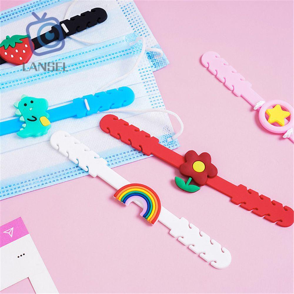 Dây Đeo Khẩu Trang Nối Dài Kiểu Hoạt Hình Dễ Thương Chống Đau Tai Có Thể Điều Chỉnh Cho Bé