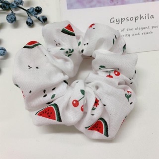 Mã dưa hấu srunchies dưa hấu siêu xinh , cột tóc srunchies dưa hấu, dây cột tóc srunchies hoạ tiết dưa hấu